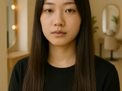 레이어드컷 전 모습